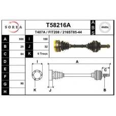 T58216A EAI Приводной вал