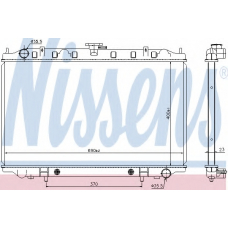 67352 NISSENS Радиатор, охлаждение двигателя