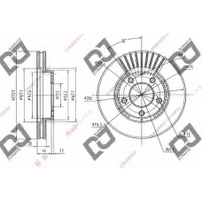 BD2047 DJ PARTS Тормозной диск