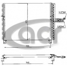 300286 ACR Конденсатор, кондиционер