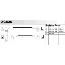 XC825 QUINTON HAZELL Комплект проводов зажигания