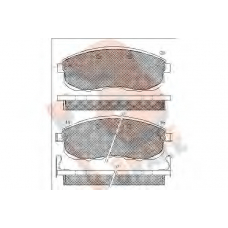 RB1101 R BRAKE Комплект тормозных колодок, дисковый тормоз