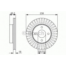 0 986 479 354 BOSCH Тормозной диск