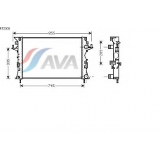 RT2300 AVA Радиатор, охлаждение двигателя