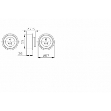 TKR 9870 TIMKEN Натяжной ролик, ремень грм