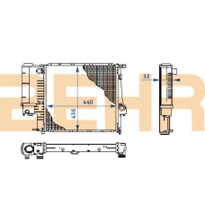 2109053 BEHR Radiator