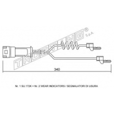 SU.172K TRUSTING Сигнализатор, износ тормозных колодок