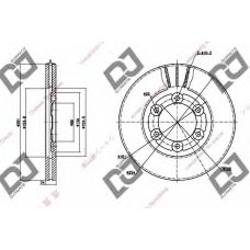 BD1260 DJ PARTS Тормозной диск