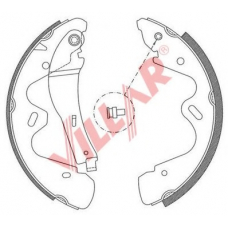 629.0798 VILLAR Комплект тормозных колодок