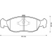 571902B BENDIX Комплект тормозных колодок, дисковый тормоз