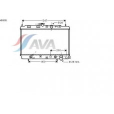 HD2051 AVA Радиатор, охлаждение двигателя