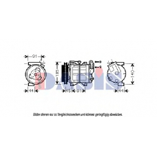 851824N AKS DASIS Компрессор, кондиционер