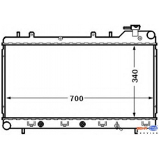 8MK 376 704-561 HELLA Радиатор, охлаждение двигателя