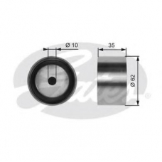 T41002 GATES Паразитный / ведущий ролик, зубчатый ремень