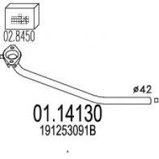 01.14130 MTS Труба выхлопного газа