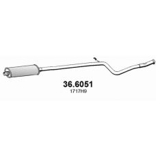 36.6051 ASSO Средний глушитель выхлопных газов