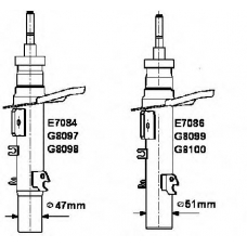 E7084 MONROE Амортизатор