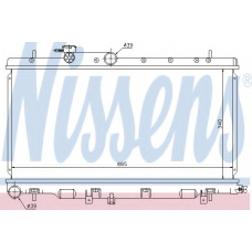 67709 NISSENS Радиатор, охлаждение двигателя
