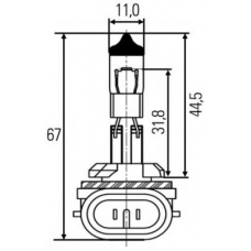 8GH 008 991-031 HELLA Лампа накаливания, противотуманная фара; Лампа нак