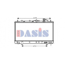 560013N AKS DASIS Радиатор, охлаждение двигателя