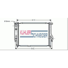 1410001 KUHLER SCHNEIDER Радиатор, охлаждение двигател