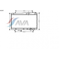 KA2087 AVA Радиатор, охлаждение двигателя