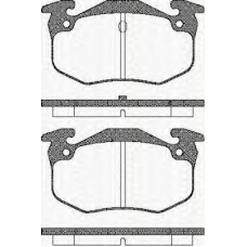 8110 10943 TRISCAN Комплект тормозных колодок, дисковый тормоз