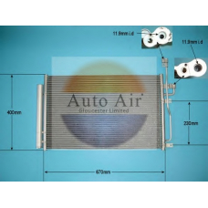 16-1375 AUTO AIR GLOUCESTER Конденсатор, кондиционер