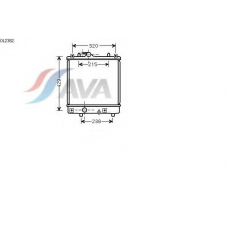 OL2382 AVA Радиатор, охлаждение двигателя