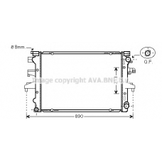 VWA2232 AVA Радиатор, охлаждение двигателя