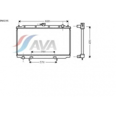 DNA2181 AVA Радиатор, охлаждение двигателя