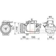 8200K340 VAN WEZEL Компрессор, кондиционер