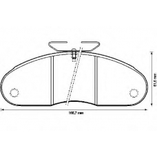 571885B BENDIX Комплект тормозных колодок, дисковый тормоз