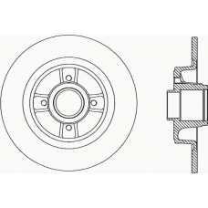 BDA2166.10 OPEN PARTS Тормозной диск