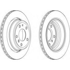 DDF955-1 FERODO Тормозной диск