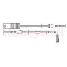 581372 BENDIX Сигнализатор, износ тормозных колодок