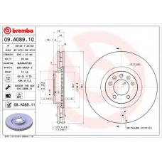 09.A089.10 BREMBO Тормозной диск