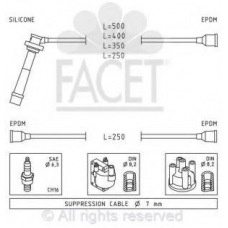 4.7004 FACET Комплект проводов зажигания