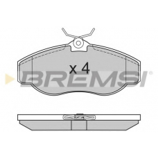 BP2661 BREMSI Комплект тормозных колодок, дисковый тормоз