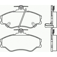 P 30 005 BREMBO Комплект тормозных колодок, дисковый тормоз