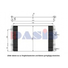 122022N AKS DASIS Конденсатор, кондиционер