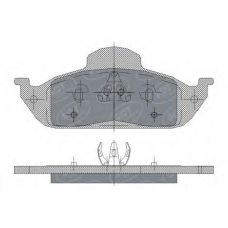 SP 244 SCT Комплект тормозных колодок, дисковый тормоз