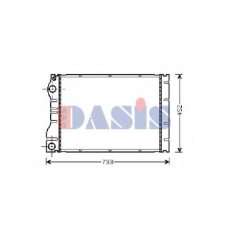 180017N AKS DASIS Радиатор, охлаждение двигателя