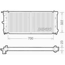 DRM32021 DENSO Радиатор, охлаждение двигателя