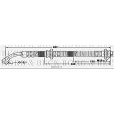 BBH6675 BORG & BECK Тормозной шланг