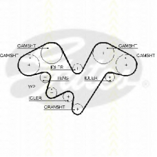 8645 5602xs TRISCAN Ремень ГРМ
