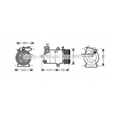 FDK417 Prasco Компрессор, кондиционер