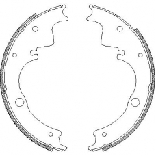 4105.00 REMSA Комплект тормозных колодок