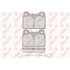 626.0219 VILLAR Комплект тормозных колодок, дисковый тормоз