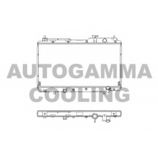 102853 AUTOGAMMA Радиатор, охлаждение двигателя